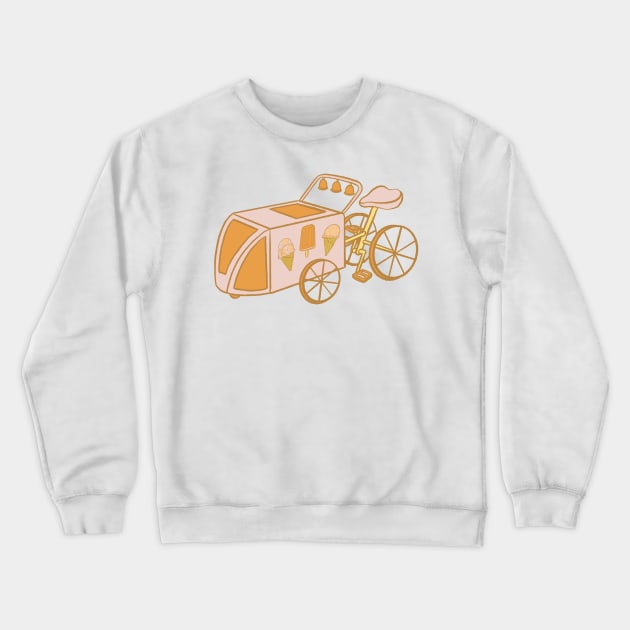 Dickie Dee Ice Cream Bike Crewneck Sweatshirt by Carabara Designs